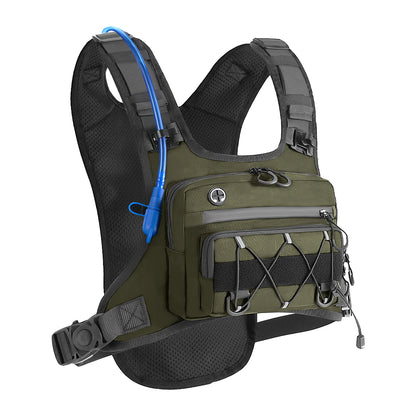 Multi-Functional Tactical Chest Bag with Hydration Pack
