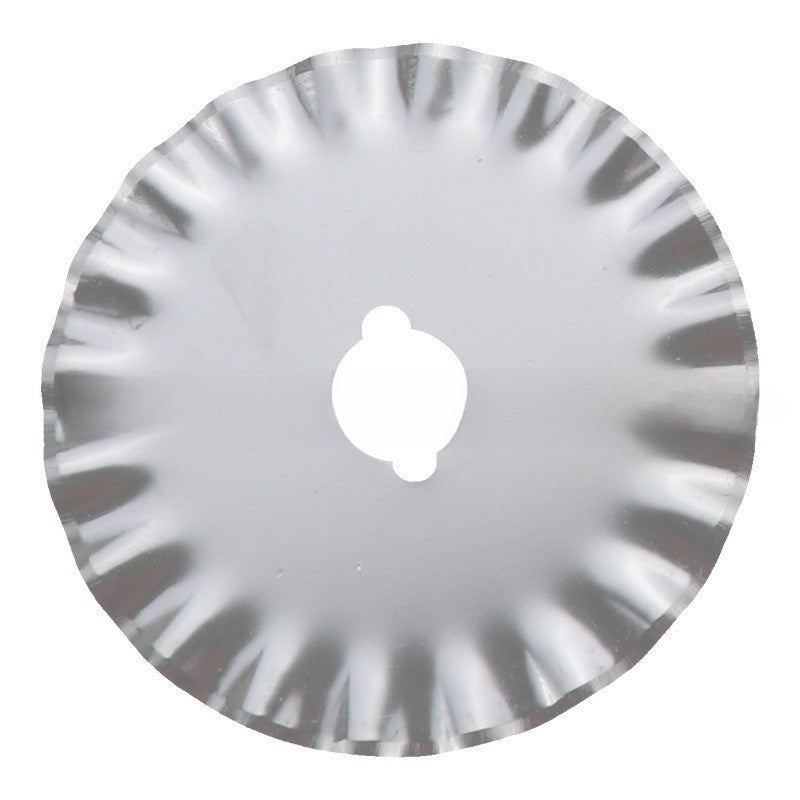 Wavy cutting knife fabric blade