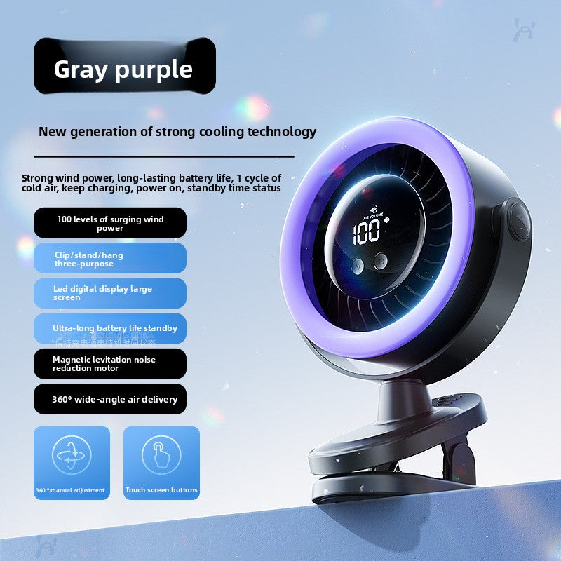 USB Rechargeable Wall Mount Desktop Fan