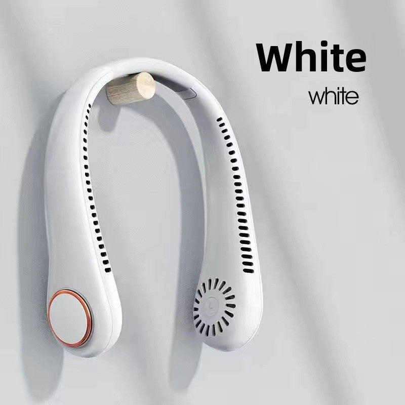 USB Charging Silent Leafless Hanging Neck Fan