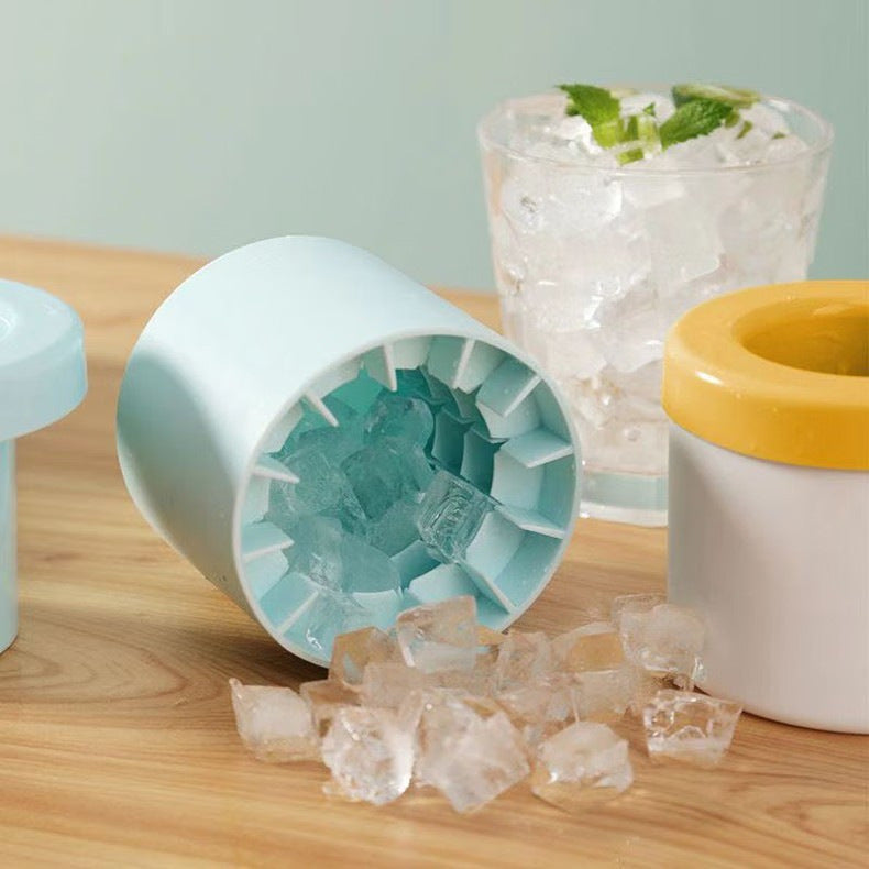 Cylindrical Silicone Ice Cube Tray