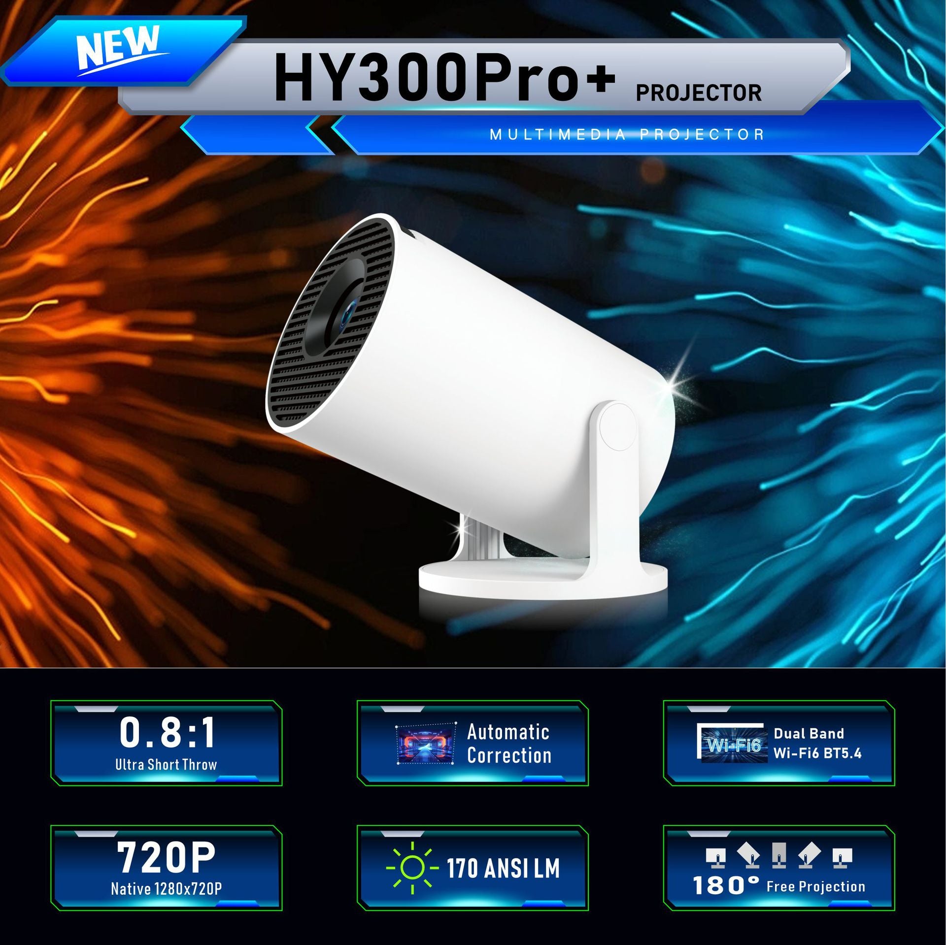 Portable 4K Home Projector