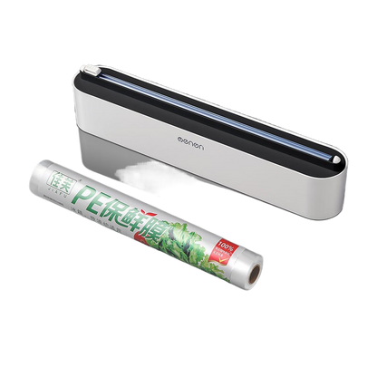 Magnetic cling film cutter box
