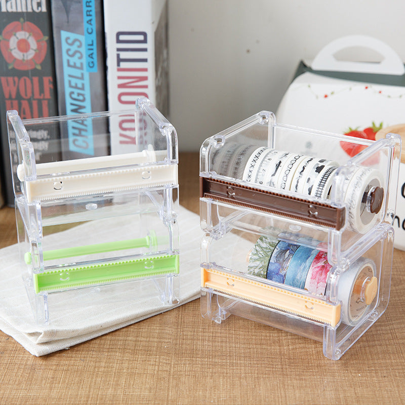 Multi-use tape holder tape cutter