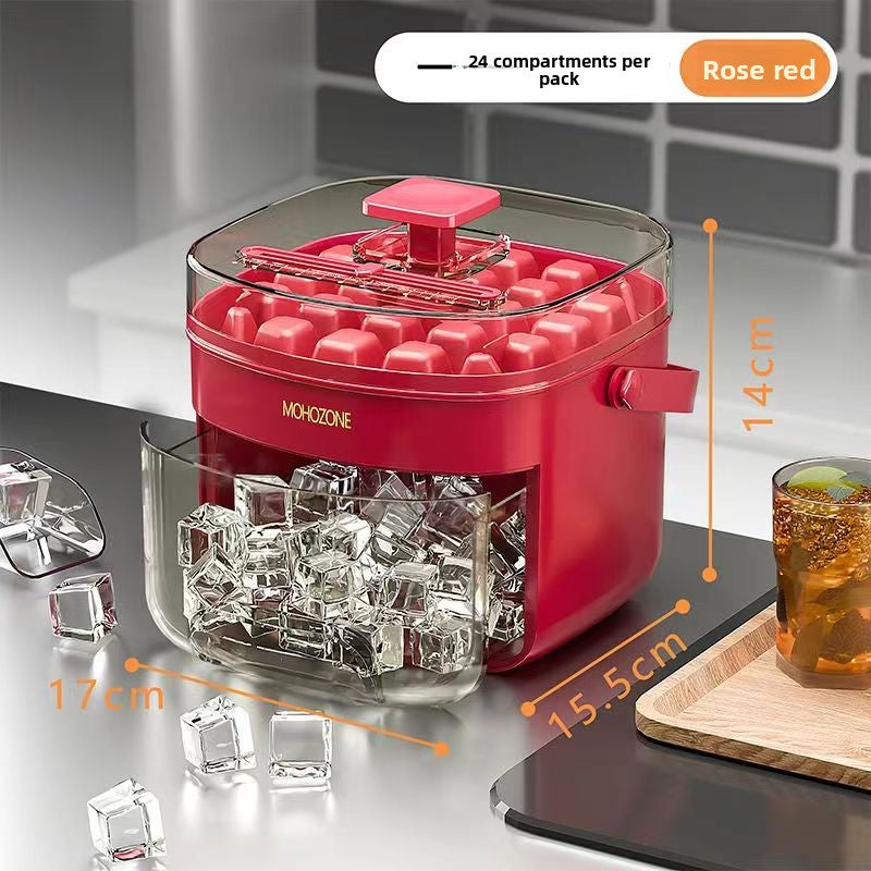 Press Type Ice Tray Mold with Ice Shovel