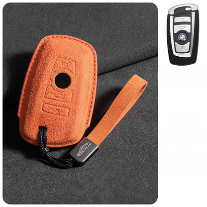 Suede Key Cover with Strap