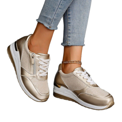 Womens Casual Wedge Sneakers