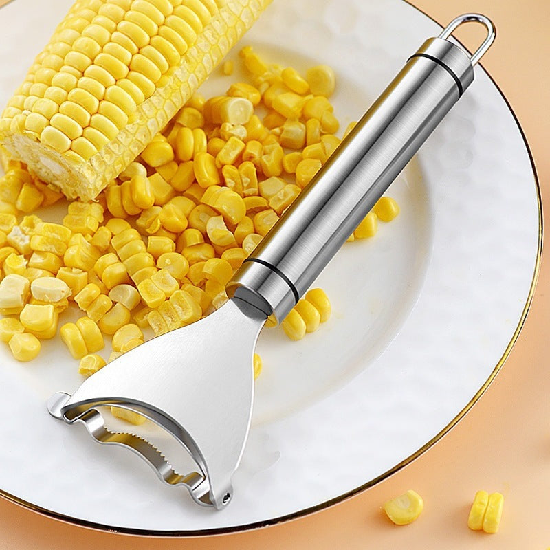 Stainless steel corn scraper