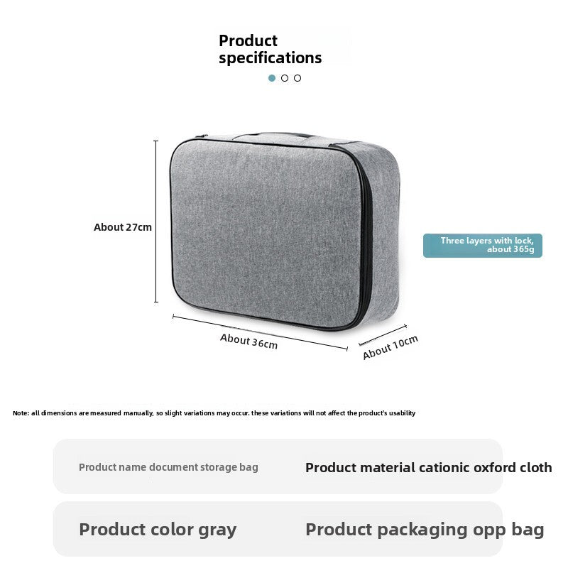Multi-layer Document Storage Bag
