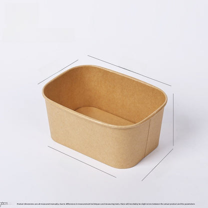 Disposable Kraft Paper Rectangular Lunch Box