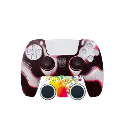 PS5 Controller Silicone Protective Cover with Joystick Caps