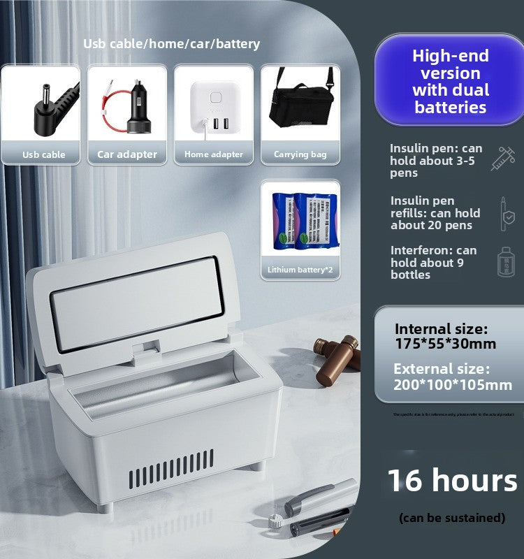 Portable Insulin Refrigerator Cooler Box