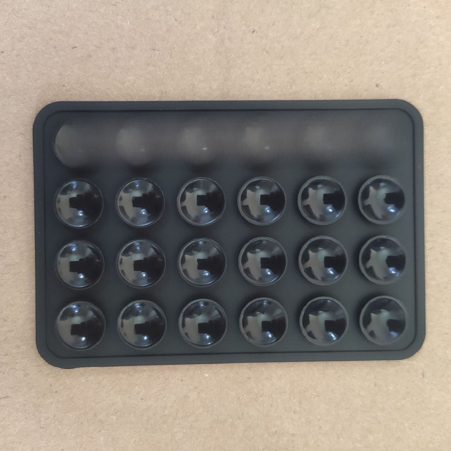 Thickened Silicone Suction Cups 24-Piece Square Adhesive Pads