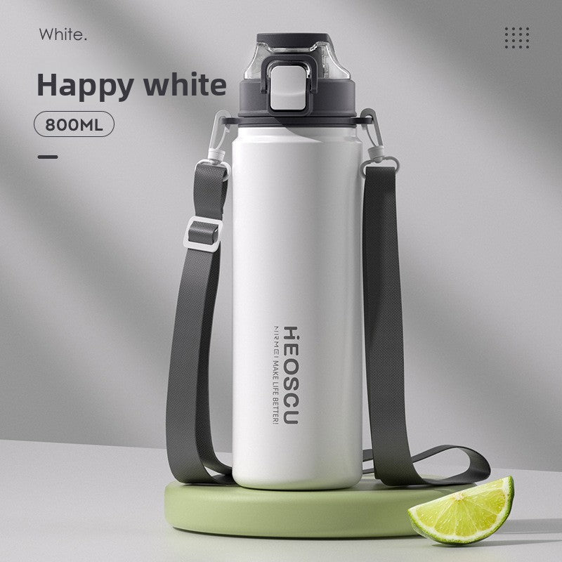 Stainless Steel Insulated Water Bottle with Straw