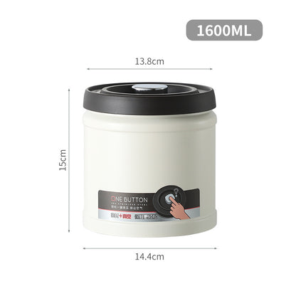 304 Storage Canister for Coffee Beans and Tea Leaves, Moisture-Proof Sealed Canister