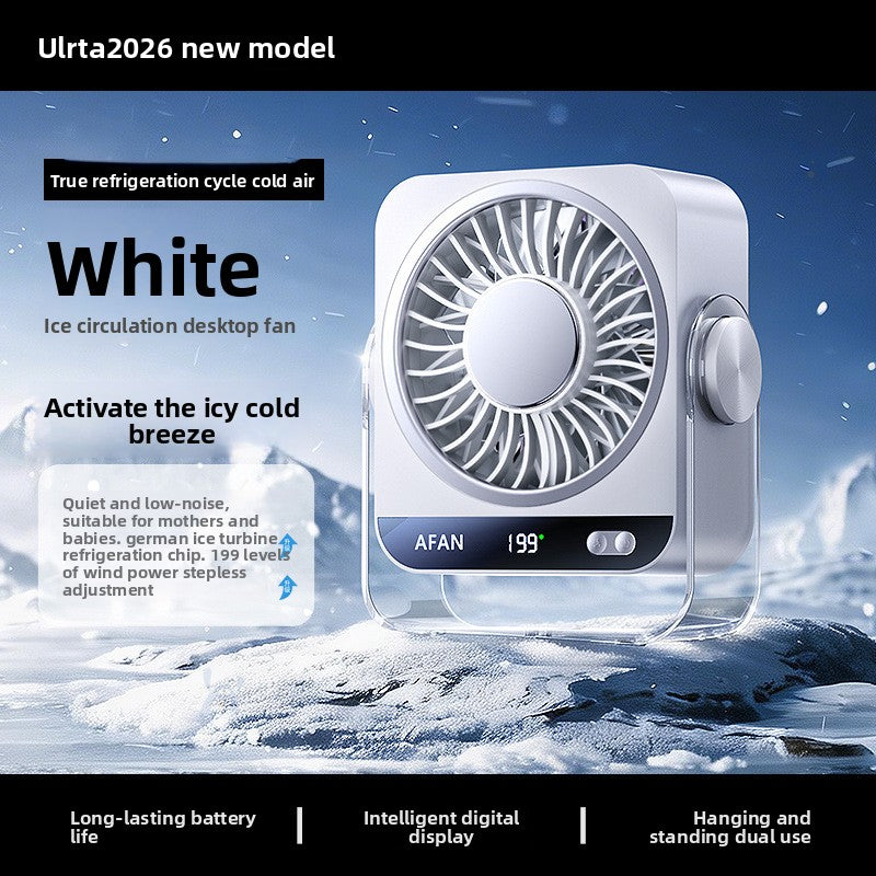 USB Rechargeable Wall Mount Desktop Fan