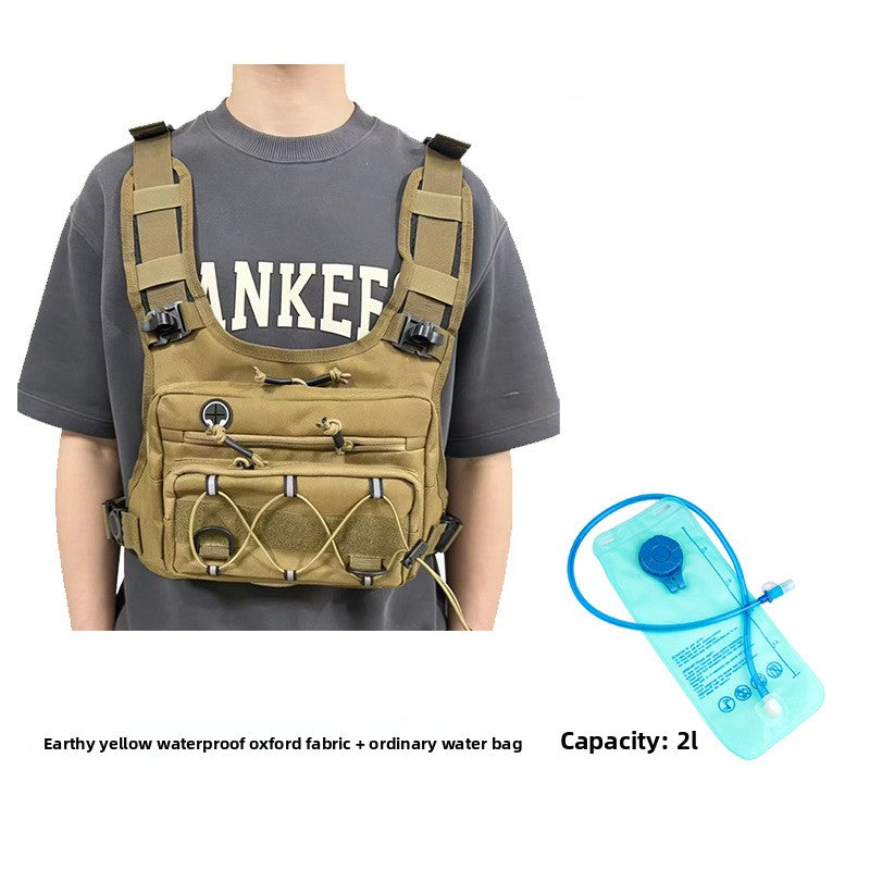 Multi-Functional Tactical Chest Bag with Hydration Pack