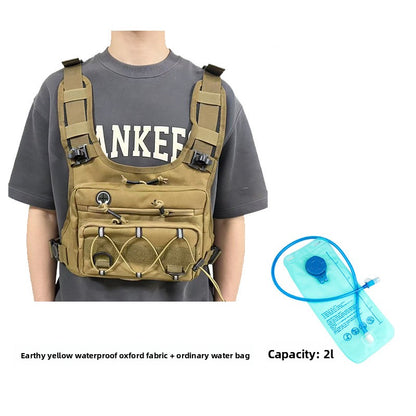 Multi-Functional Tactical Chest Bag with Hydration Pack
