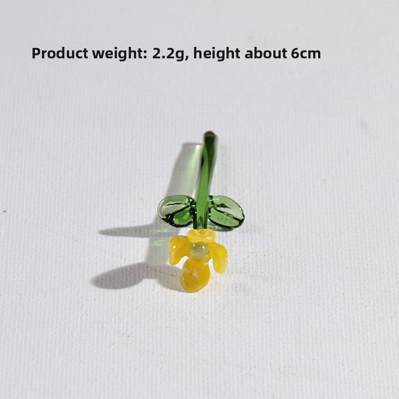 Handmade Glass Simulation Flower Decoration