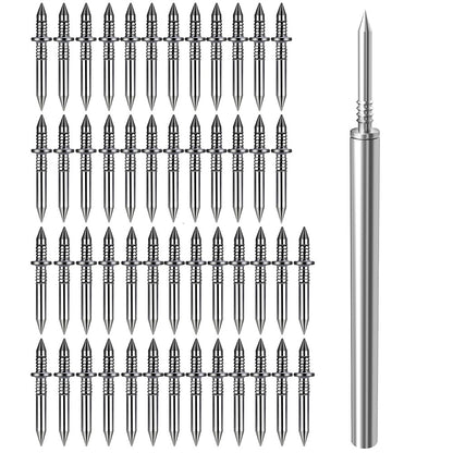 Double Headed Baseboard Seamless Nails with Installation Tool