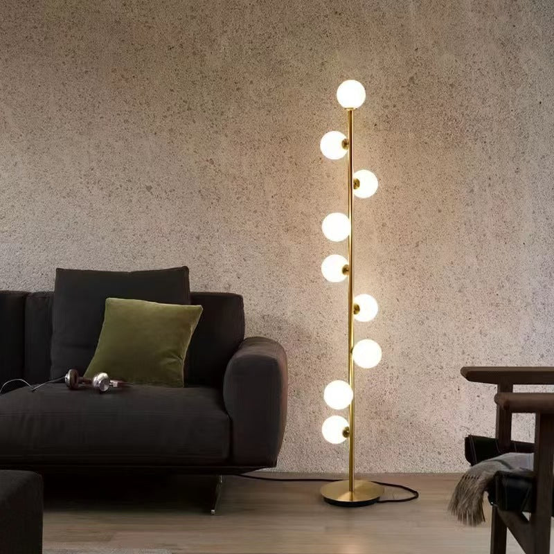 Floor Lamp with Spherical Shade