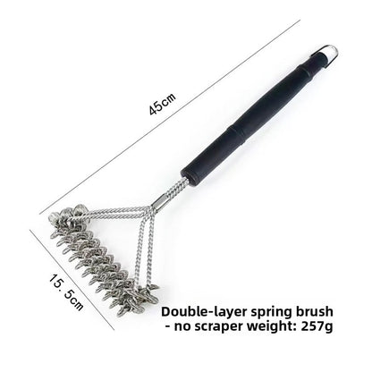 BBQ Grill Cleaning Brush Set Wire Brush with Scraper