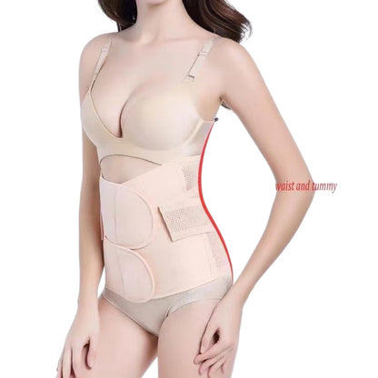 Postpartum Abdominal Belt with Velcro, Lightweight Waist Cincher Body Shaper