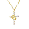 Personalized cross necklace