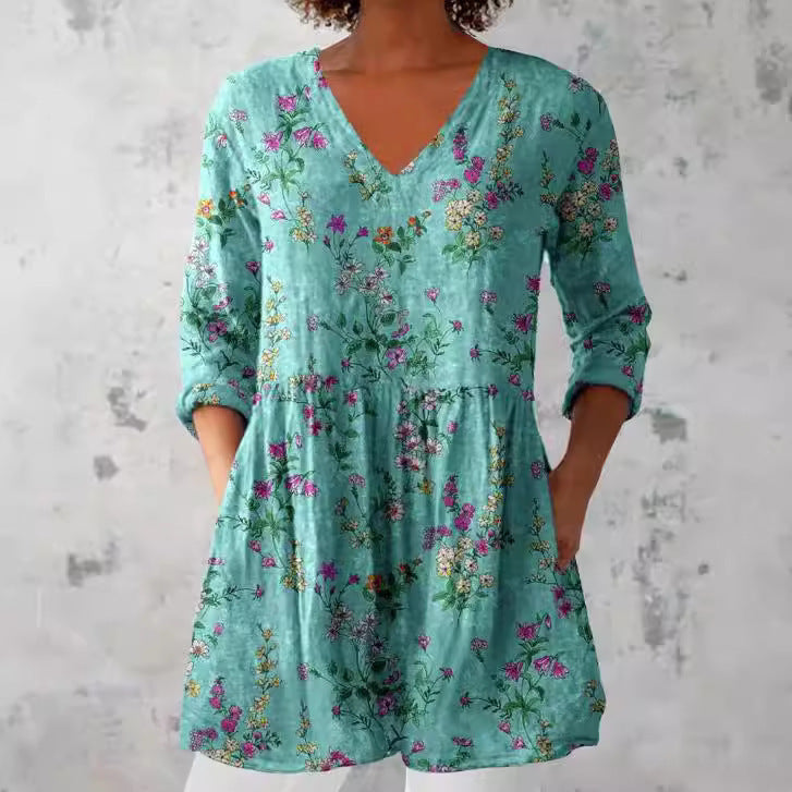Round-neck short-sleeved women&