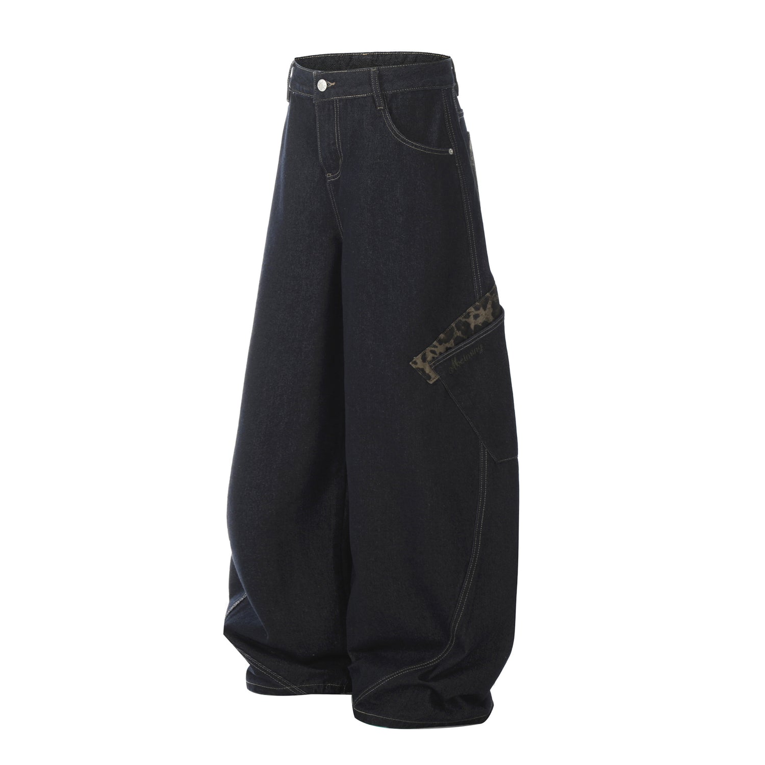 Mens Retro Loose Fit Denim Jeans