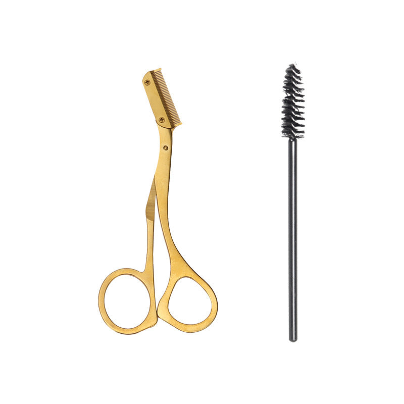 Eyebrow Trimming Scissors with Eyebrow Comb