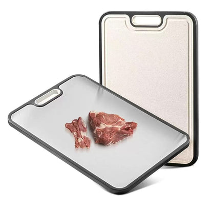 Stainless Steel Double-Sided Cutting Board