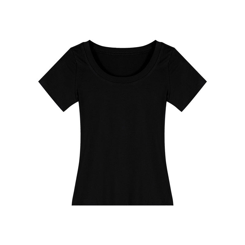 Womens U-Neck Short-Sleeve T-Shirt