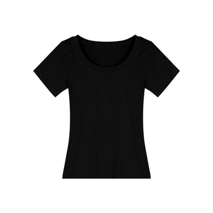 Womens U-Neck Short-Sleeve T-Shirt