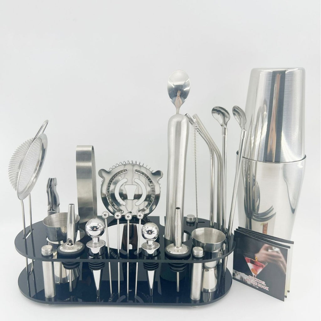 Professional 23-Piece Stainless Steel Bartending Tool Set