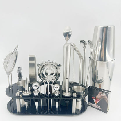 Professional 23-Piece Stainless Steel Bartending Tool Set