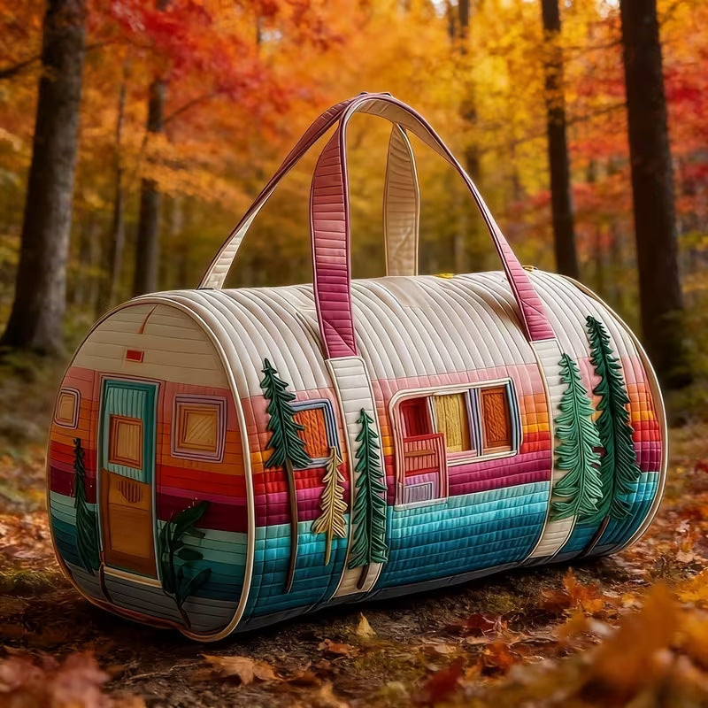 New Short-Distance Portable 3D Digital Printing Travel Bag Sports Bag