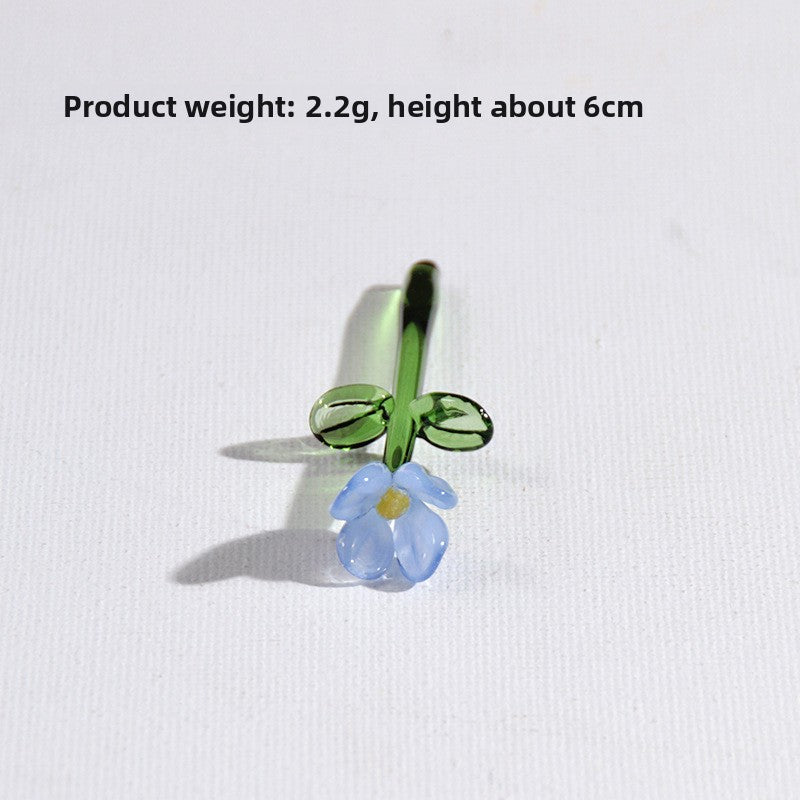 Handmade Glass Simulation Flower Decoration