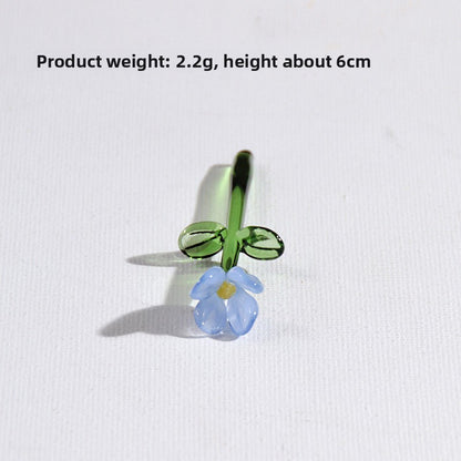Handmade Glass Simulation Flower Decoration