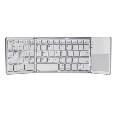 Foldable Ultra-Thin Wireless Bluetooth Keyboard with Touchpad