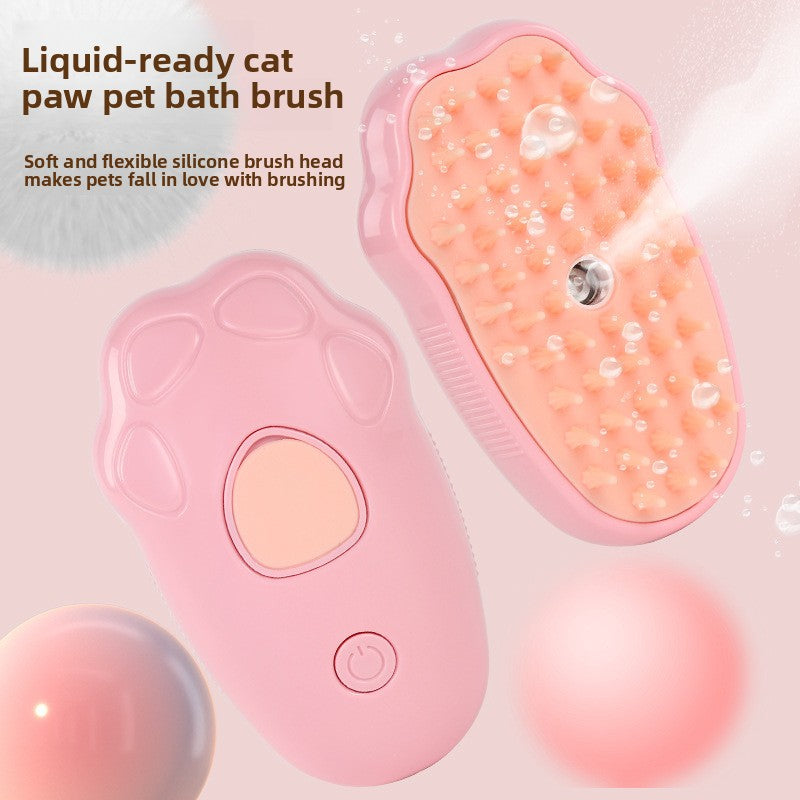 pet spray massage comb dog cat to float hair steam comb to float hair bath-free cat comb