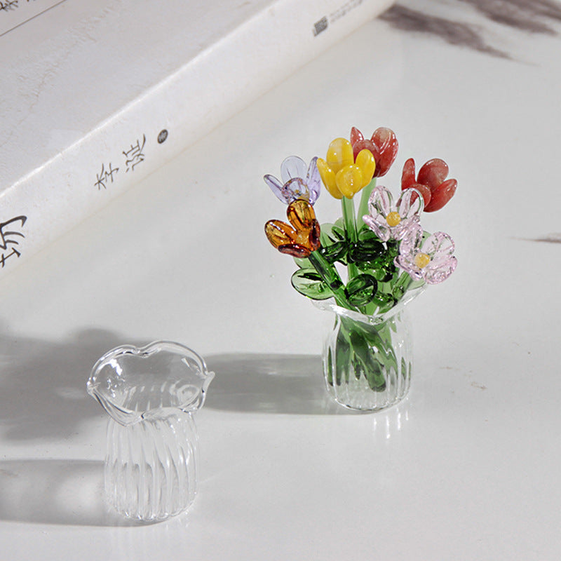Handmade Glass Simulation Flower Decoration