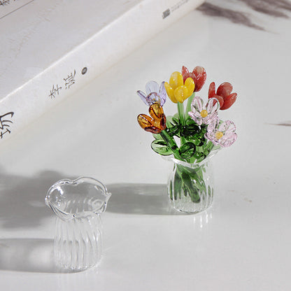 Handmade Glass Simulation Flower Decoration