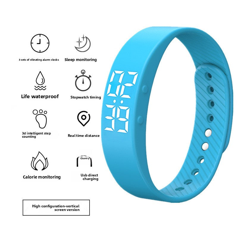 Multifunctional Digital Sports Watch with Silent Alarm