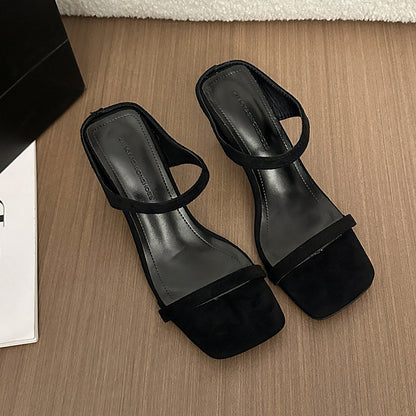 Womens Knit Stiletto Sandals