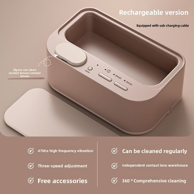 Portable Ultrasonic Glasses Jewelry Cleaner