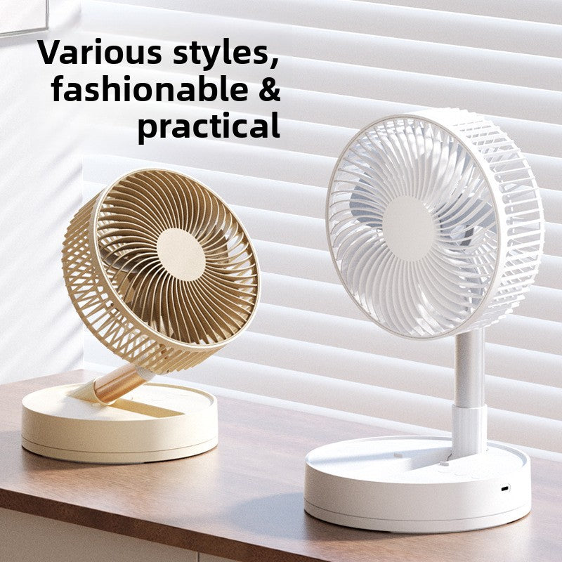 Portable Telescopic USB Rechargeable Desk Fan