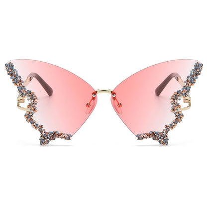 Butterfly Diamond Sunglasses UV400 Protection