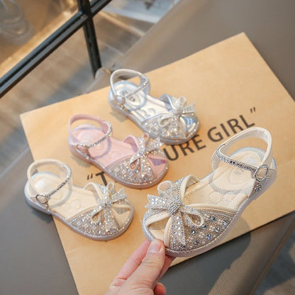 Girls Bowknot Soft Sole Non-Slip Sandals