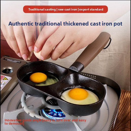 Two-hole frying pan
